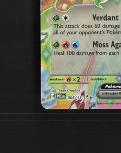 Leafeon ex 006/131 Prismatic Evolutions Ultra Rare Holo Pokemon Card NM - Image 5