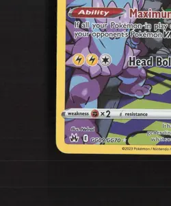 Toxtricity GG09/GG70 Crown Zenith Full Art Ultra Rare Holo Pokemon Card NM - Image 5