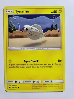 Tynamo 44/147 Burning Shadows Regular Finish Pokemon TCG/ Art by Asako Ito - Image 1