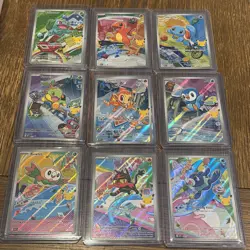 Pokemon First Partner Illustration Series 1 Collection - Complete Full Set Of 9 - Image 1
