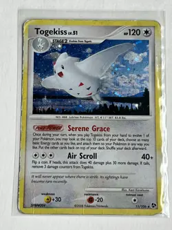 Togekiss LV 51 11 / 106 Pokemon Great Encounters 2008 Heavy Play (DMG) Holo Rare - Image 2