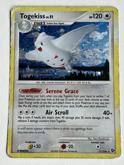 Togekiss LV 51 11 / 106 Pokemon Great Encounters 2008 Heavy Play (DMG) Holo Rare - Image 4