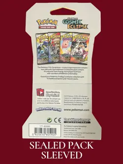 Pokemon Sun & Moon Cosmic Eclipse Booster Pack Blastoise Piplup English SLEEVED - Image 2