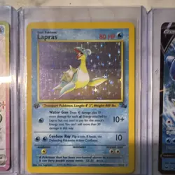 Pokemon Lapras Lot 1st Edition Fossil Holo Rare Ex Lapras - Image 2