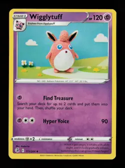 Wigglytuff 111/264 Uncommon Asako Ito Fusion Strike Pokemon Cards - Image 1