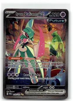 Iron Valiant ex 249/182 Special Illustration Rare Paradox Rift Pokemon NM b4 - Image 1