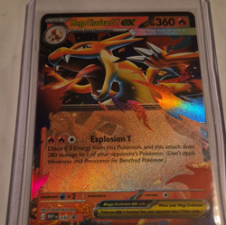 Mega Charizard Y EX Me: Mega Evolution Promo 030 Holo Full Art 360 HP Mega NM - Image 1