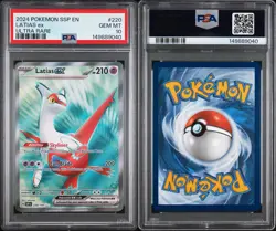 PSA 10 Gem Mint Latias EX #220 Pokemon TCG 2024 SSP EN - Image 3