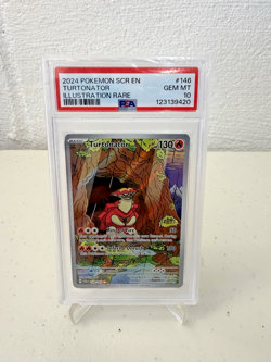 2024 Pokemon SCR EN-Stellar Crown #146 Turtonator Illustration Rare PSA 10 - Image 1
