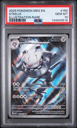 Steelix Pokemon Meg En-Mega Evolution 150 NM PSA 10 - Image 1