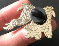 Mega Mawile M Pokemon Pin Badge Metal Mega 2015 Enamel RARE - Image 5