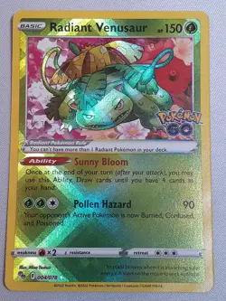 Radiant Venusaur Pokemon GO 4 *NM/LP* - Image 1
