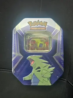 Pokemon TCG: Tyranitar Triple Whammy Collectors Tin - Factory Sealed - Image 1