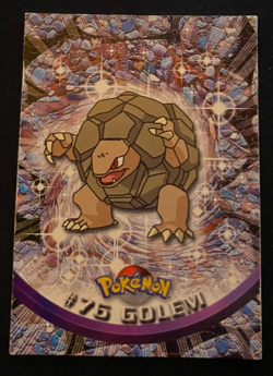 Golem #76 Regular Pokemon Topps Blue Logo TV Animation Edition LP - Image 1