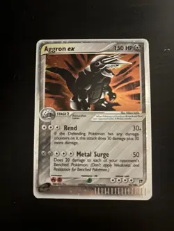 The Pokemon Company Aggron EX 95/100 Sandstorm Holo 150 MP Ultra Rare English - Image 1