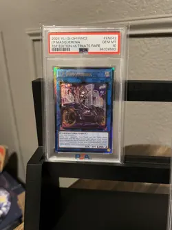 PSA 10 Yu-Gi-Oh! TCG I:P Masquerena Ultimate Rare RA02-EN042 1st Edition - Image 1