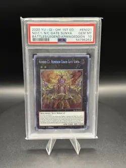 Yu-Gi-Oh! Number C1: Numeron Chaos Gate Sunya 1st Ed BLAR-EN021 Secret Rare NMx1 - Image 1