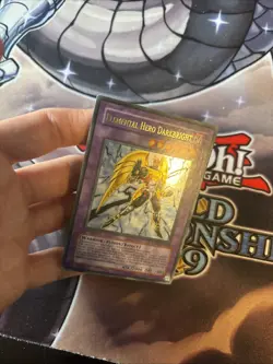 Yu-Gi-Oh! Elemental Hero Darkbright TAEV-EN042 1st Ed Ultra Rare Foil VLP (WNR) - Image 3