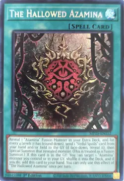 Yu-Gi-Oh 2025 Mega-Pack The Hallowed Azamina MP25-EN112 Prismatic Secret Rare NM - Image 1
