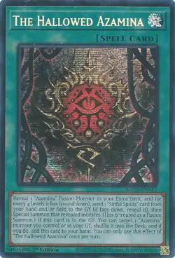 Yu-Gi-Oh 2025 Mega-Pack The Hallowed Azamina MP25-EN112 Prismatic Secret Rare NM - Image 4