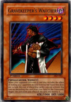 Gravekeeper's Watcher PGD-064 Yu-Gi-Oh! Card Heavy Play 1st Edition - Image 1