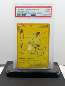 Pikachu V SWSH145 SWSH: Sword & Shield Promo Cards Holo PSA 9 - Image 1