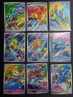 First Partner Illustration Collection Full Set 9 Cards Mint Pack Fresh Pokemon - Image 1
