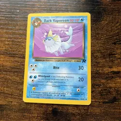 Dark Vaporeon 45/82 Team Rocket Uncommon Pokemon Card LP/MP - Image 1