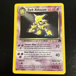 Pokemon Dark Alakazam TCG Team Rocket Holo Card 1/82 - NM - Image 1