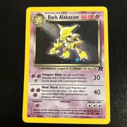 Pokemon Dark Alakazam TCG Team Rocket Holo Card 1/82 - NM - Image 2