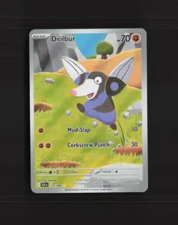 Drilbur 124/086 Black Bolt Full Art Ultra Rare Holo Pokemon Card NM - Image 1