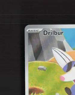 Drilbur 124/086 Black Bolt Full Art Ultra Rare Holo Pokemon Card NM - Image 3
