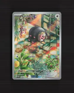 Lechonk 209/197 Obsidian Flames Full Art Ultra Rare Holo Pokemon Card NM - Image 1