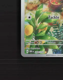 Lechonk 209/197 Obsidian Flames Full Art Ultra Rare Holo Pokemon Card NM - Image 5