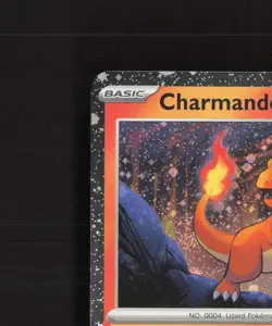 Charmander SVP047 Scarlet & Violet Black Star Promo Cosmos Holo Pokemon Card NM - Image 3