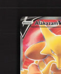 Alakazam V 172/185 Vivid Voltage Full Art Ultra Rare OFFCENTER Pokemon Card LP - Image 3