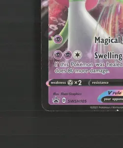Gardevoir V SWSH105 Sword & Shield Black Star Promo Holo Pokemon Card LP - Image 5