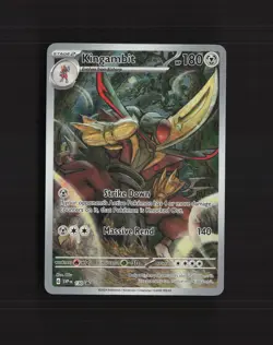 Kingambit 130 Scarlet & Violet Full Art Black Star Promo Holo Pokemon Card NM - Image 1