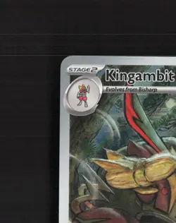 Kingambit 130 Scarlet & Violet Full Art Black Star Promo Holo Pokemon Card NM - Image 3