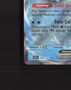 Blastoise ex 030/142 Stellar Crown Ultra Rare Holo Pokemon Card NM - Image 5