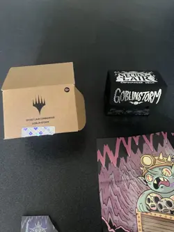 MTG Secret Lair Goblin Storm Deck Box, Life Counter, Art Poster (No Cards) - Image 3