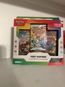 Pokemon TCG First Partner Illustration Collection Series 1 Kit 3 Promo Cards - Image 1