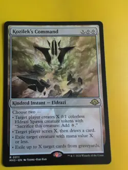 Kozilek's Command. Kindred Instant. Rare MH3 Eldrazi MTG Card. - Image 2