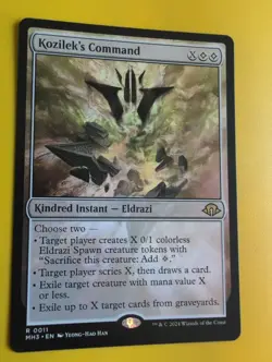 Kozilek's Command. Kindred Instant. Rare MH3 Eldrazi MTG Card. - Image 4