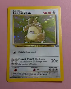 Pokemon TCG Kangaskhan Holo Rare Unlimited Jungle 5/64 LP - Image 1