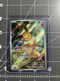 Pokemon Prismatic Evolutions Eevee Promo Card SVP 173 Mint Sleeved - Image 1
