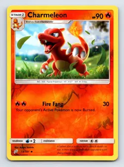 Charmeleon 13/181 Uncommon Team Up Pokemon Reverse Holo Near Mint - Image 1