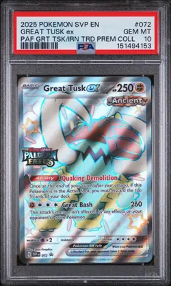 Pokemon Promo Great Tusk ex 072 PSA 10 - Image 1