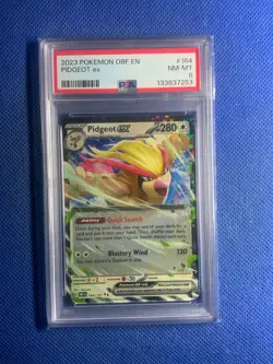 2023 POKEMON OBF EN-OBSIDIAN FLAMES #164 PIDGEOT EX PSA 8 - Image 1