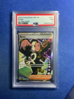 2023 POKEMON OBF EN-OBSIDIAN FLAMES ULTRA RARE #221 RYME PSA 7 - Image 1